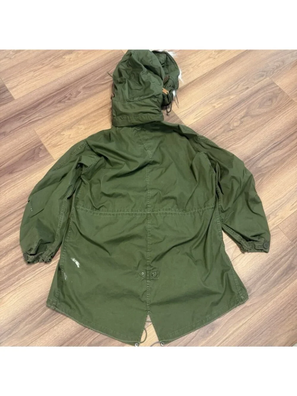 Vintage OG-107 Fish Tail Parka Jacket Mens Medium M Extreme Cold Fur Hood